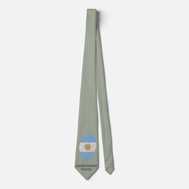 Argentinsk pekfingeravtryck, flagga slips (Framsida)