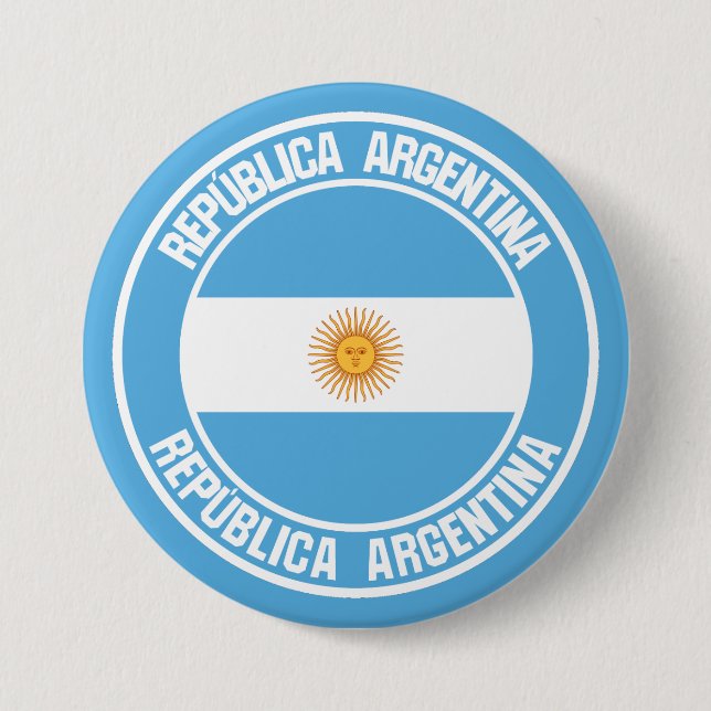 Argentinsk rundabordsblem knapp (Framsida)