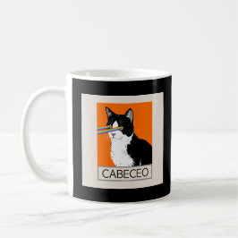 Argentinsk Tango Cabeceo Cat med Laser Ögon Kaffemugg