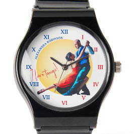 argentinsk tango dans passion kopp konst armbandsur