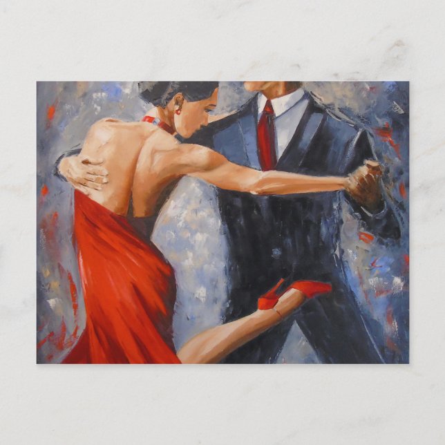 Argentinsk tango vykort (Framsida)