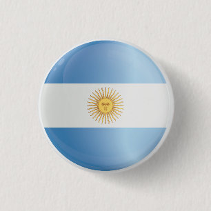 Argentinska Flagga Knapp