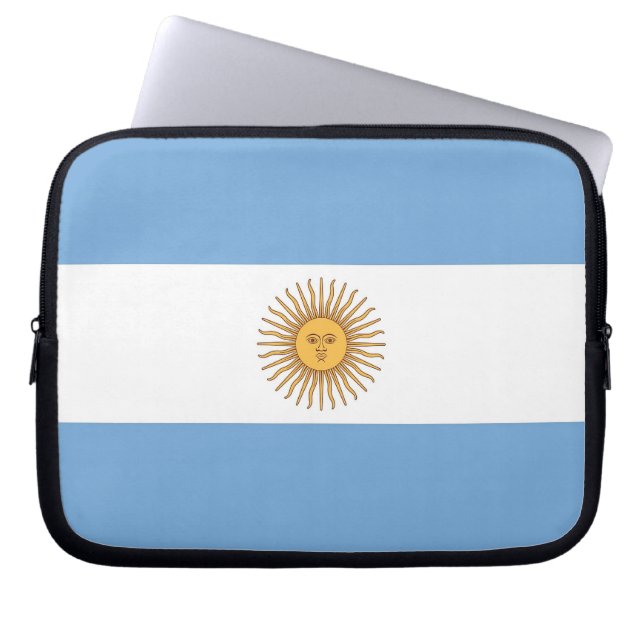 Argentinska Flagga Laptop sleeve (Framsidan)