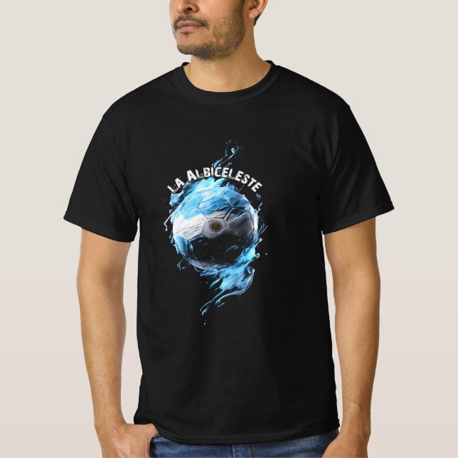 argentinska fotbollslaget t shirt (Framsida)