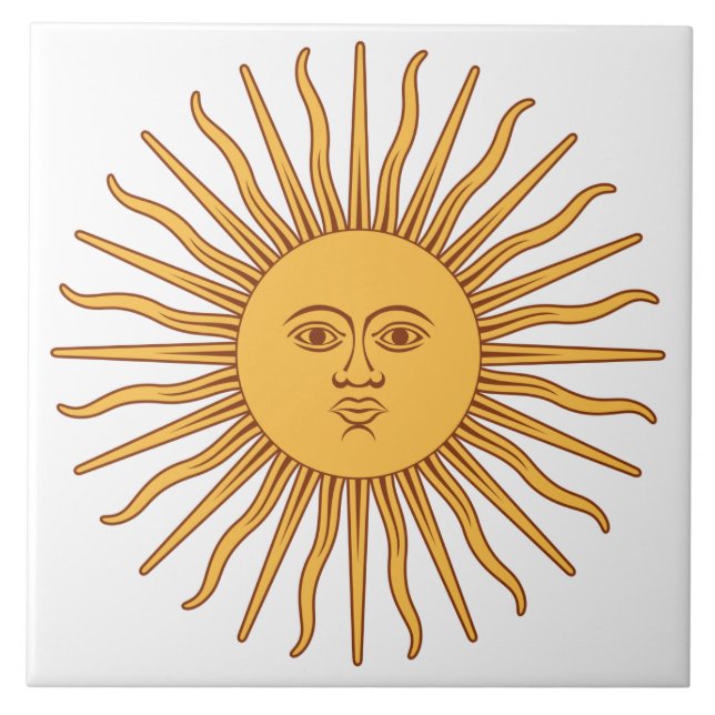 Argentinska Sol Kakelplatta (Framsidan)
