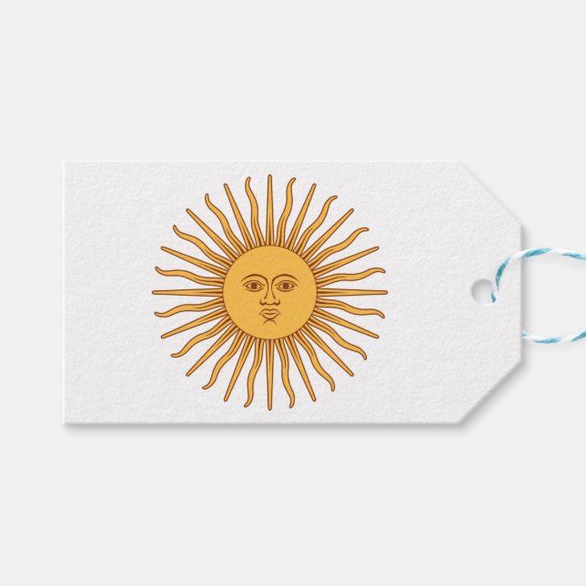 Argentinska Sol Presentetikett (Framsidan (Horisontell))
