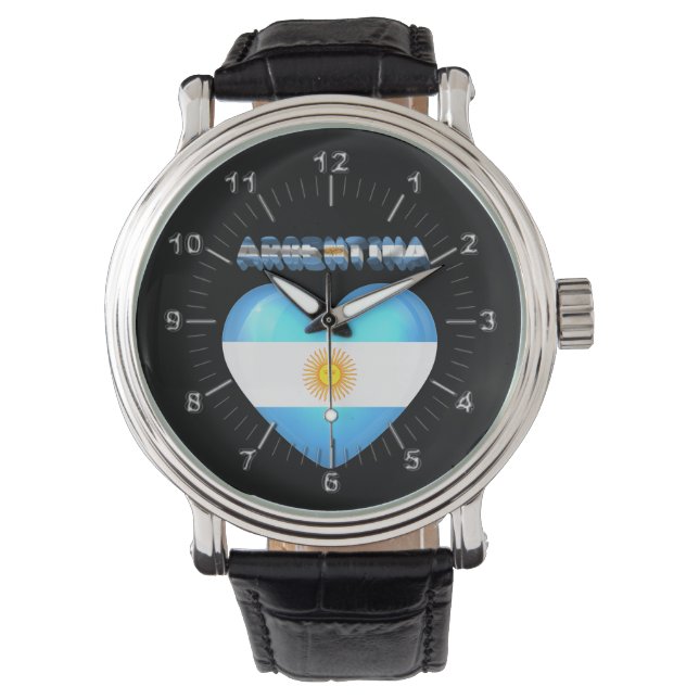 Argentinskt hjärta armbandsur (Framsida)