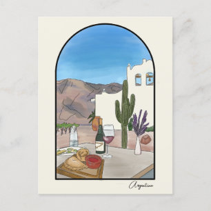 Argetina Watercolor Postcard Vykort