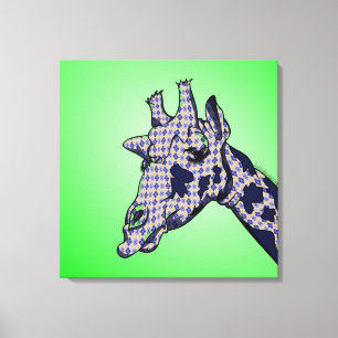Argile Patterned giraffe Canvastryck