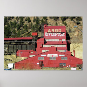 Argo Guld Mine & Mill, Idaho Vår, Colorado Poster