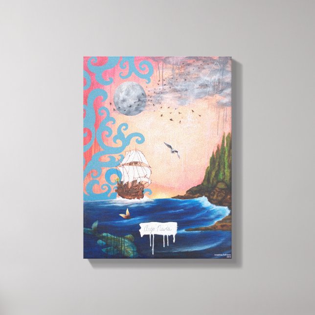 Argo Navis av Josephine DeFrancis Wrapped Canvas (Framsida)