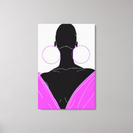 Argolas original - deep pink canvastryck