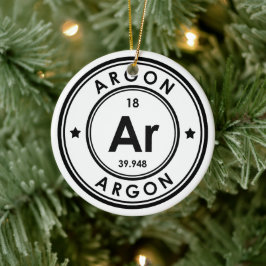 Argon Element Keramisk Prydnad Julgransprydnad Keramik