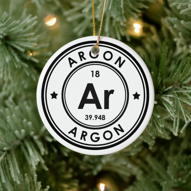 Argon Element Keramisk Prydnad Julgransprydnad Keramik (Träd)