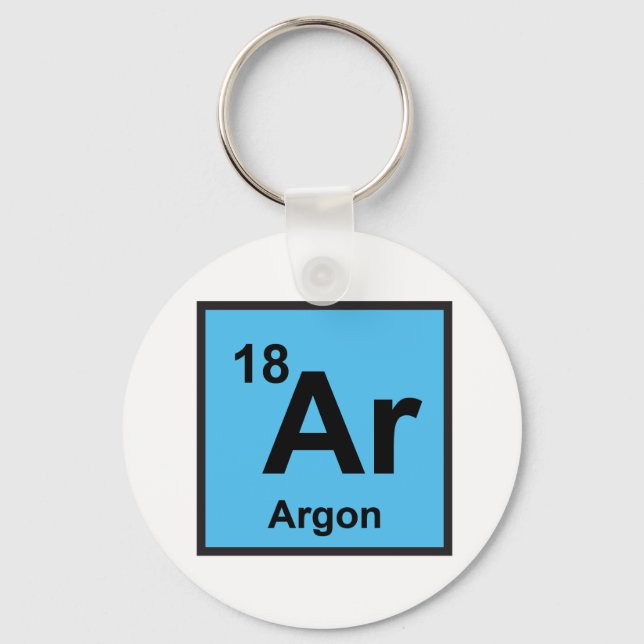 Argon-nyckelkedja Nyckelring (Framsida)