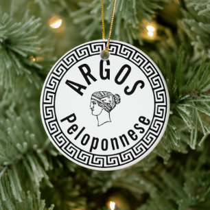 Argos - Peloponnesos (Grekland) Julgransprydnad Keramik