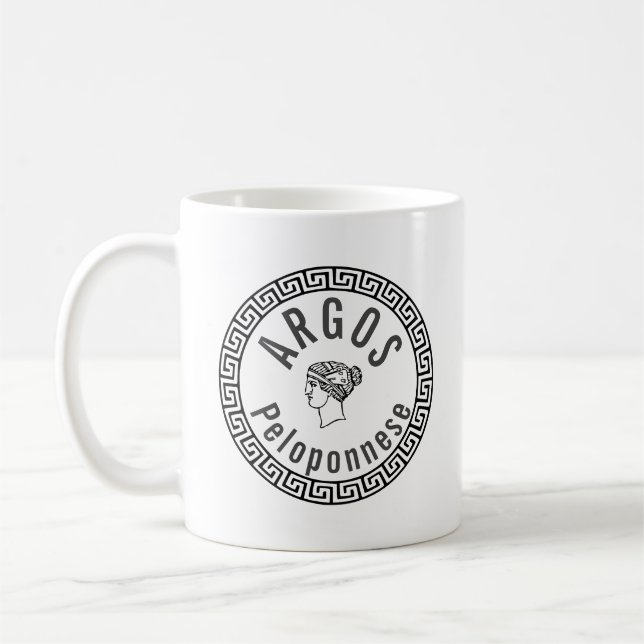Argos - Peloponnesos (Grekland) Kaffe Mugg (Vänster)