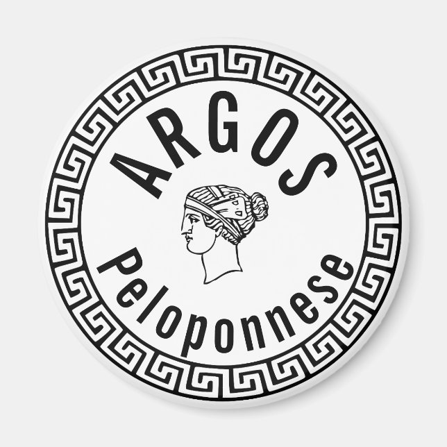 Argos - Peloponnesos (Grekland) Magnet (Framsidan)