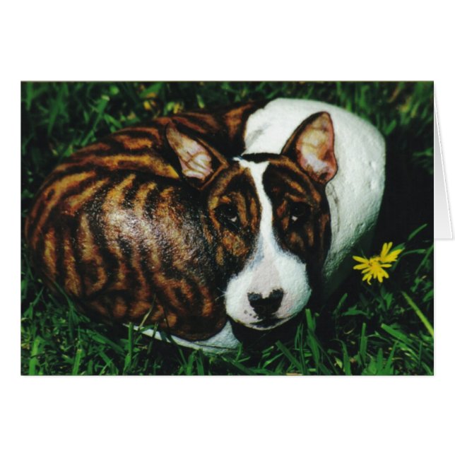 "Argos" sten-kort för hund Hälsningskort (Framsidan Horizontal)