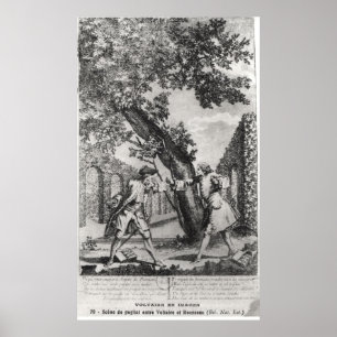 Argument mellan Jean-Jacques Rousseau Poster