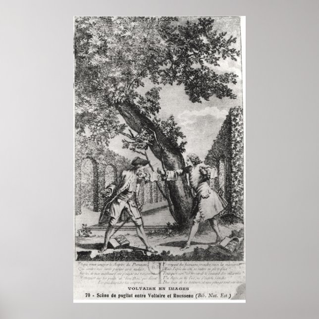 Argument mellan Jean-Jacques Rousseau Poster (Framsidan)