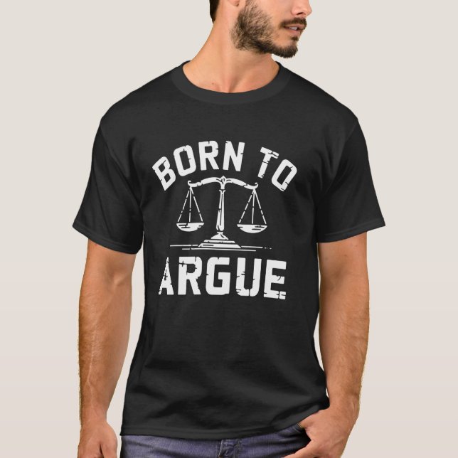 Argumenterande advokat jurist Juriststudentpresent T Shirt (Framsida)