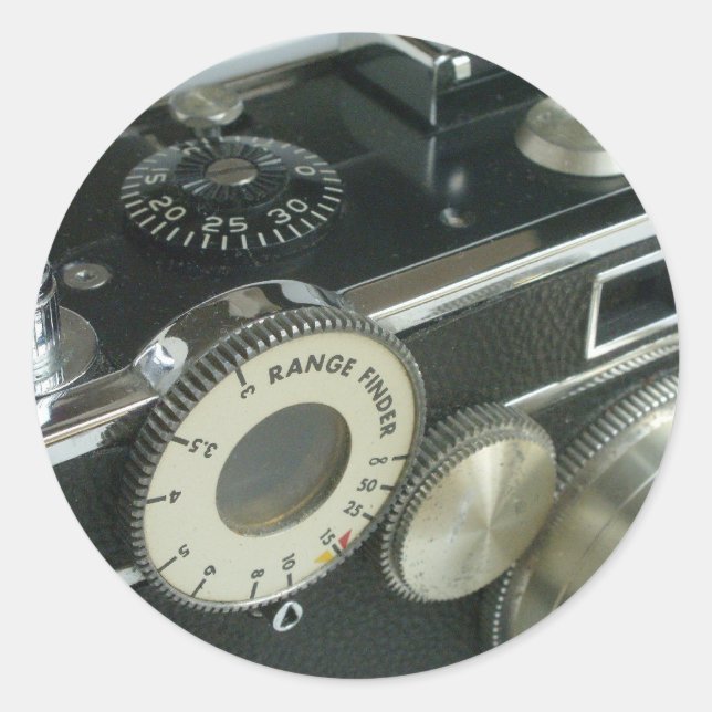 Argus C-3 Sticker Runt Klistermärke (Framsida)