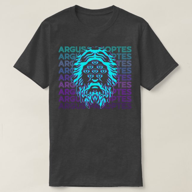 Argus Panoptes Argos grekiska Mythology Retro Argu T Shirt (Design framsida)