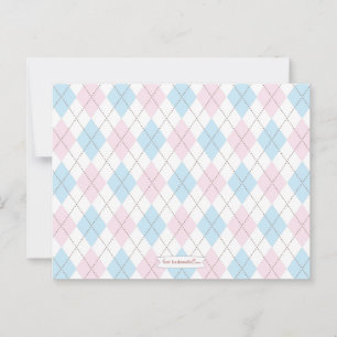 Argyle Baby Shower Advice for Mamma to BE Rådkort