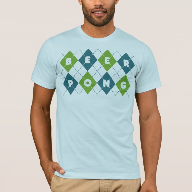 Argyle Beer Pong T-shirt (Framsida)