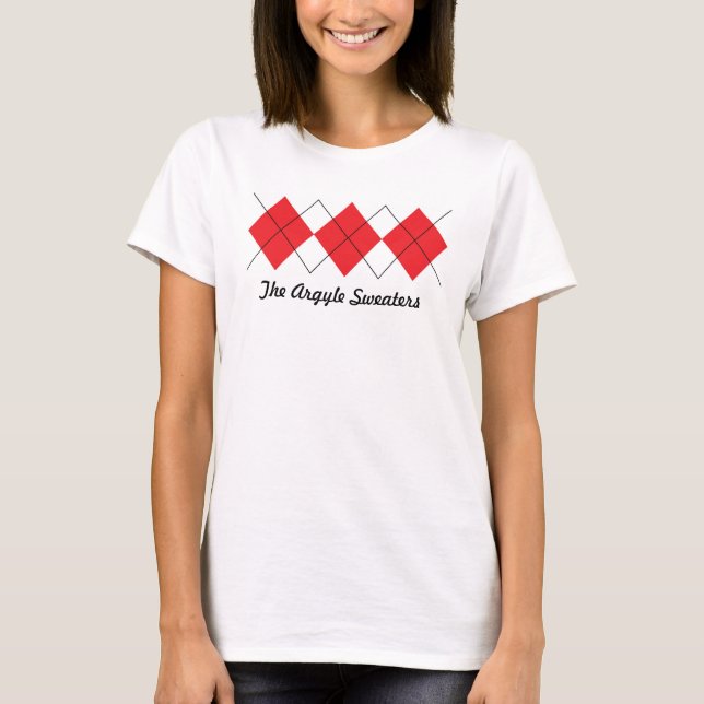 Argyle beklär Uke den tillbaka skjortan Tee (Framsida)