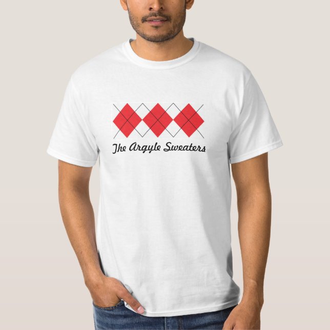 Argyle beklär Uke den tillbaka skjortan Tee Shirt (Framsida)