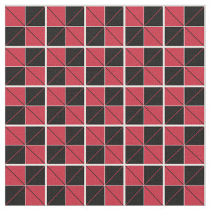 Argyle Checks Red and Black Tyg