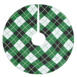 Argyle Diagonal Diamant Julgranmattor Julgransmatta Borstad Polyester