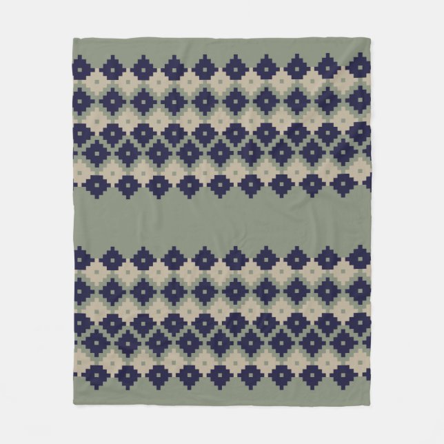 Argyle fair isle seamless pattern designabstract,  fleecefilt (Framsidan)