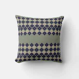 Argyle fair isle sömless mönster designabstrakt. kudde