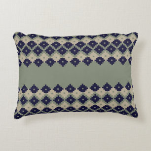 Argyle fair isle sömless mönster designabstrakt. prydnadskudde