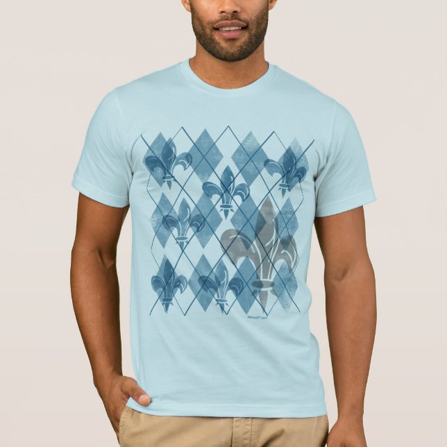 Argyle Fleur de lis T Shirt (Framsida)