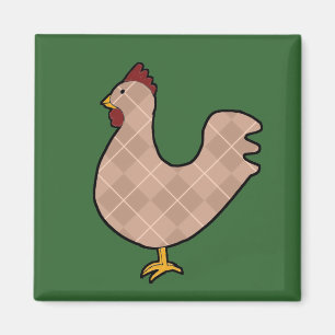 Argyle Folk Art Tupp Magnet