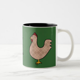 Argyle Folk Art Tupp Mugg
