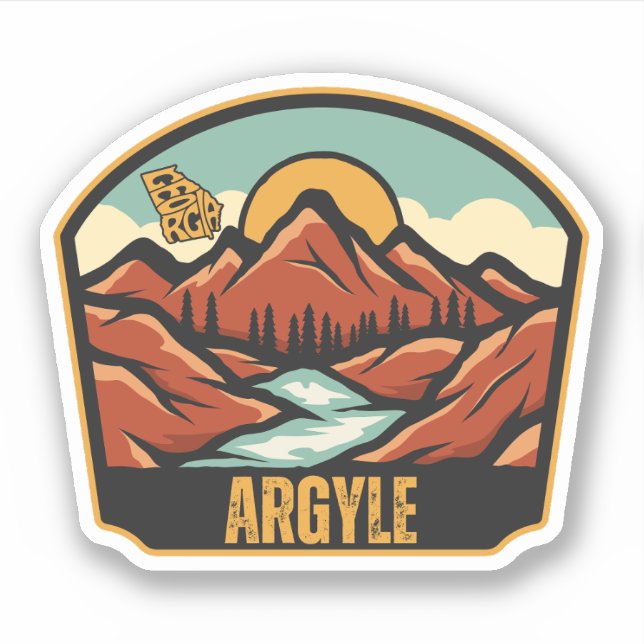 Argyle, Georgia Klistermärken (Framsida)