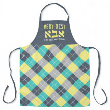 Argyle Grill Master Funny Pappa med Hebrew Apron