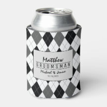 Argyle Harlequin Personlig Groomsman Bröllop