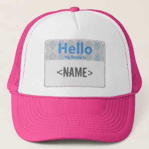 Argyle Hej My Namn är,<NAME> Truckerkeps