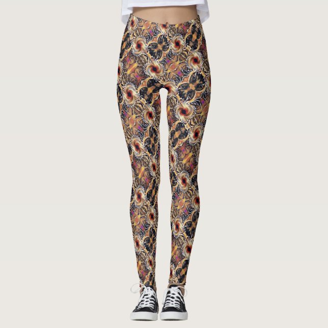 Argyle Hett Yoga Leggings (Framsida)