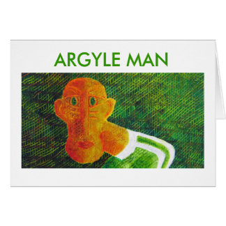 ARGYLE-MAN HÄLSNINGSKORT