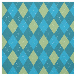 Argyle Mönster Blue Tyg