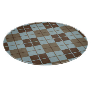 Argyle mönster i blått och Taupe