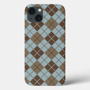 Argyle mönster i blått och Taupe