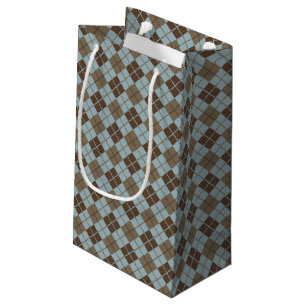 Argyle mönster i blått och Taupe